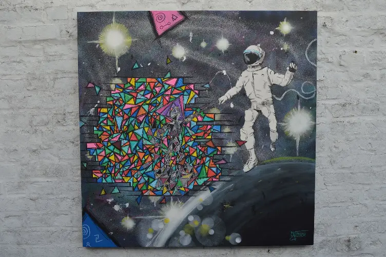 Le Voyageur (Reproduction 30 x 30 cm)